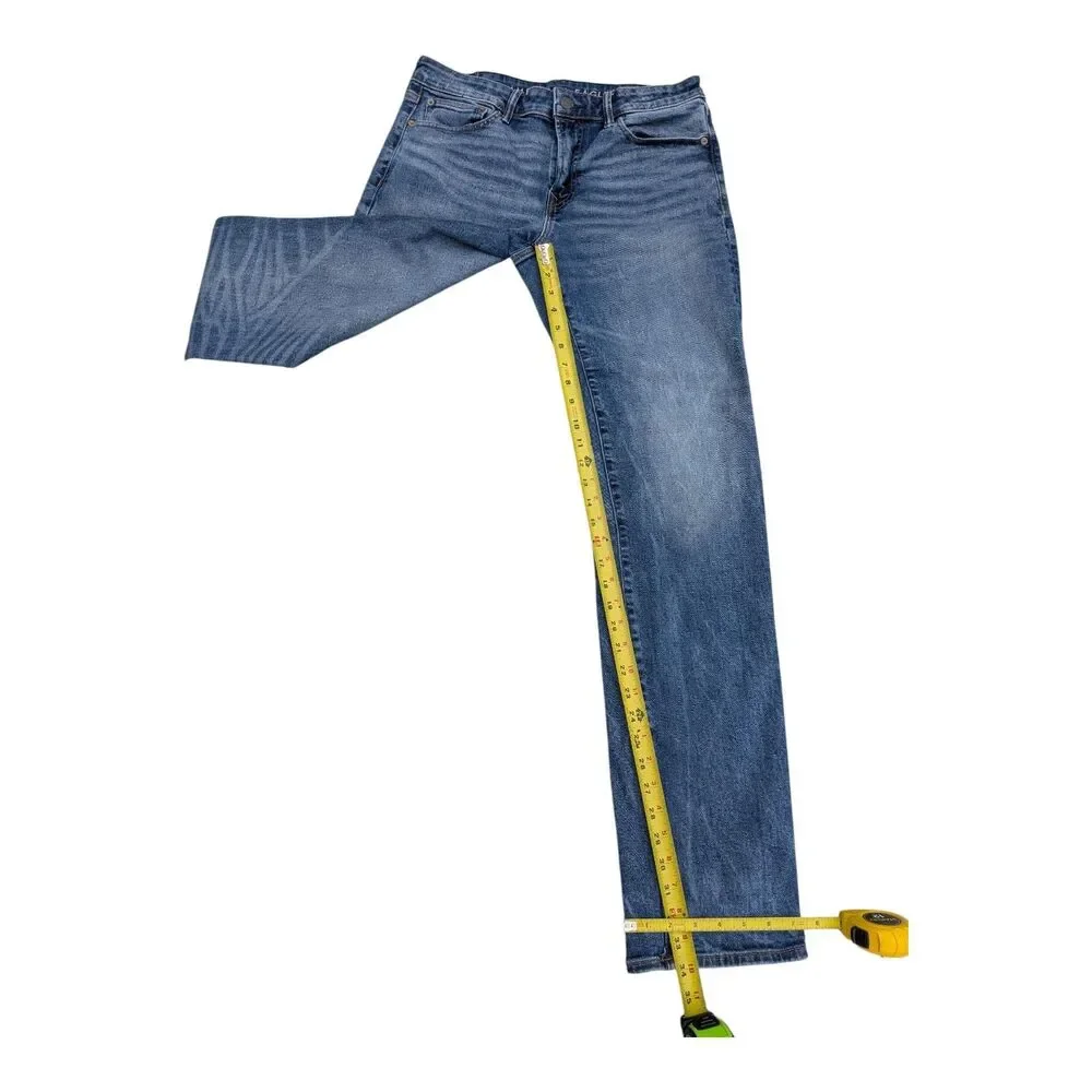 Men's American Eagle Original Straight Fit Jeans Size 34x36 Dark Wash Blokecore